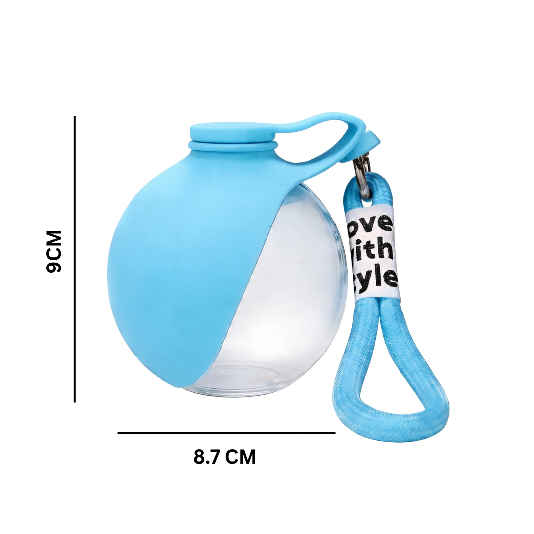 Sphere 2-in-1 Dog Water Bottle with Silicone Bowl – Leakproof Travel Bottle