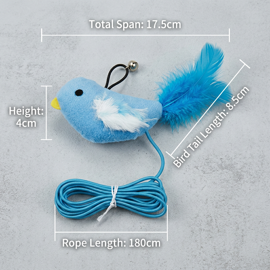 Automatic Flying Bird Cat Toy – Rechargeable Interactive Hanging Teaser