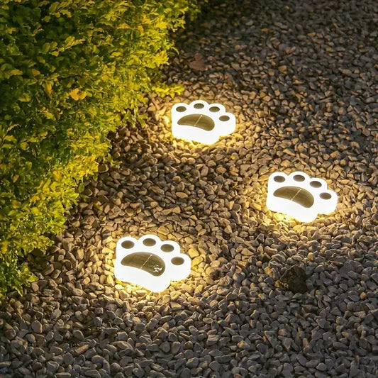 PawGlow Solar Garden Lights – Solar-Powered Paw Print Outdoor Lights