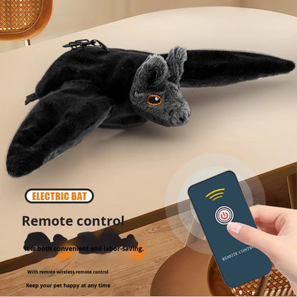 Touch—Activated Flapping Bat Dog Toy with Catnip