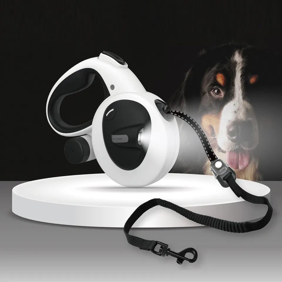 5in1 Reflective Dog Leash with Integrated Flashlight