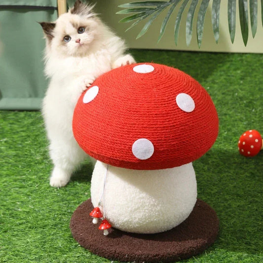 Sisal Fly Agaric Mushroom Cat Scratching Post