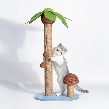 Sisal Cat Palm & Mushroom Scratching Post