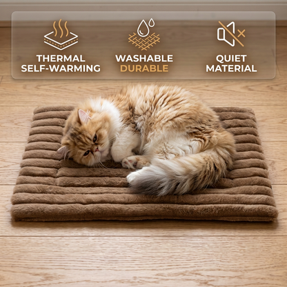 Self-Warming Pet Mat for Cats & Dogs – Quiet, Non-Slip & Electricity-Free