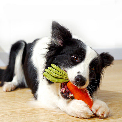 Eco-Friendly Natural Rubber Carrot for Dogs