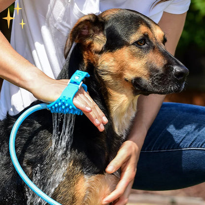 PetClean Glove with Built-In Brush & Hose Connection