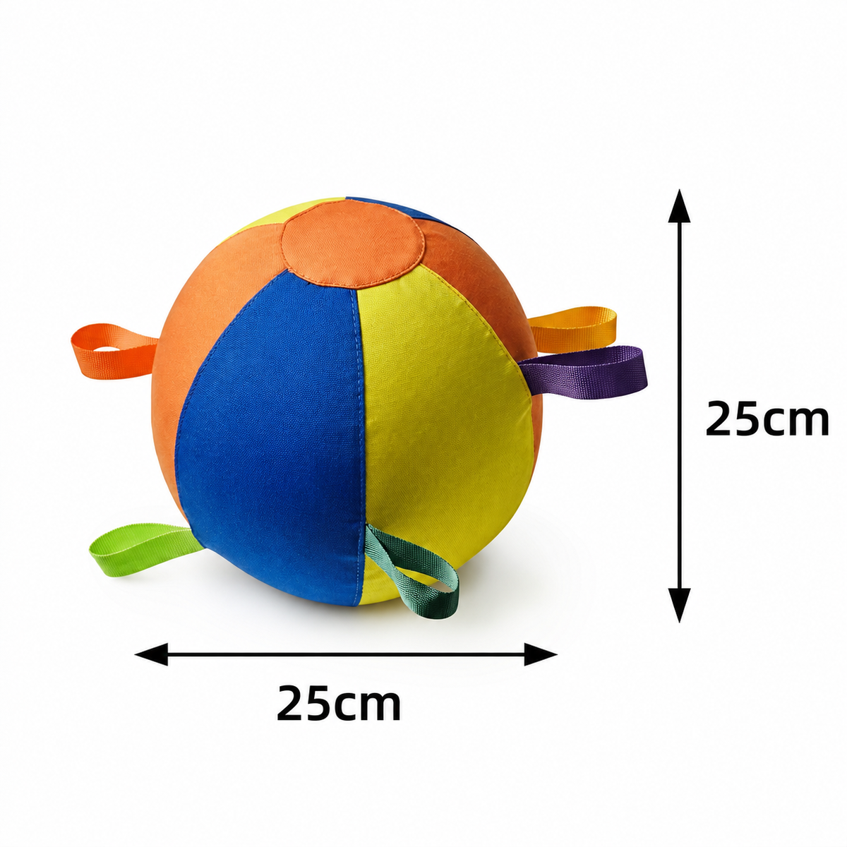 Interactive Colorful Herding Ball with Handles for Dogs – Durable Outdoor Training Toy