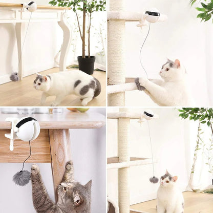 Interactive Cat Toy with Automatic String