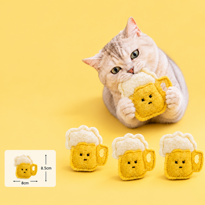 Teeth-Cleaning Catnip Chew Toys – Natural Loofah Dental Care & Play Set