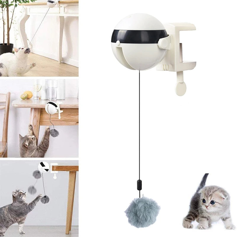 Interactive Cat Toy with Automatic String