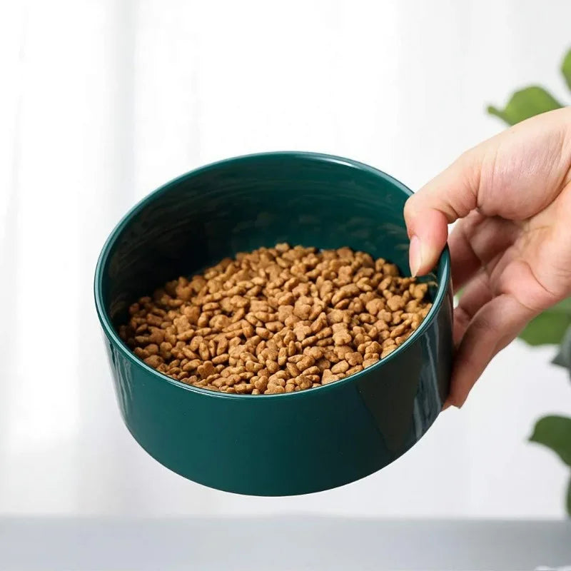 Premium Wood Ceramic Feeding Bowl