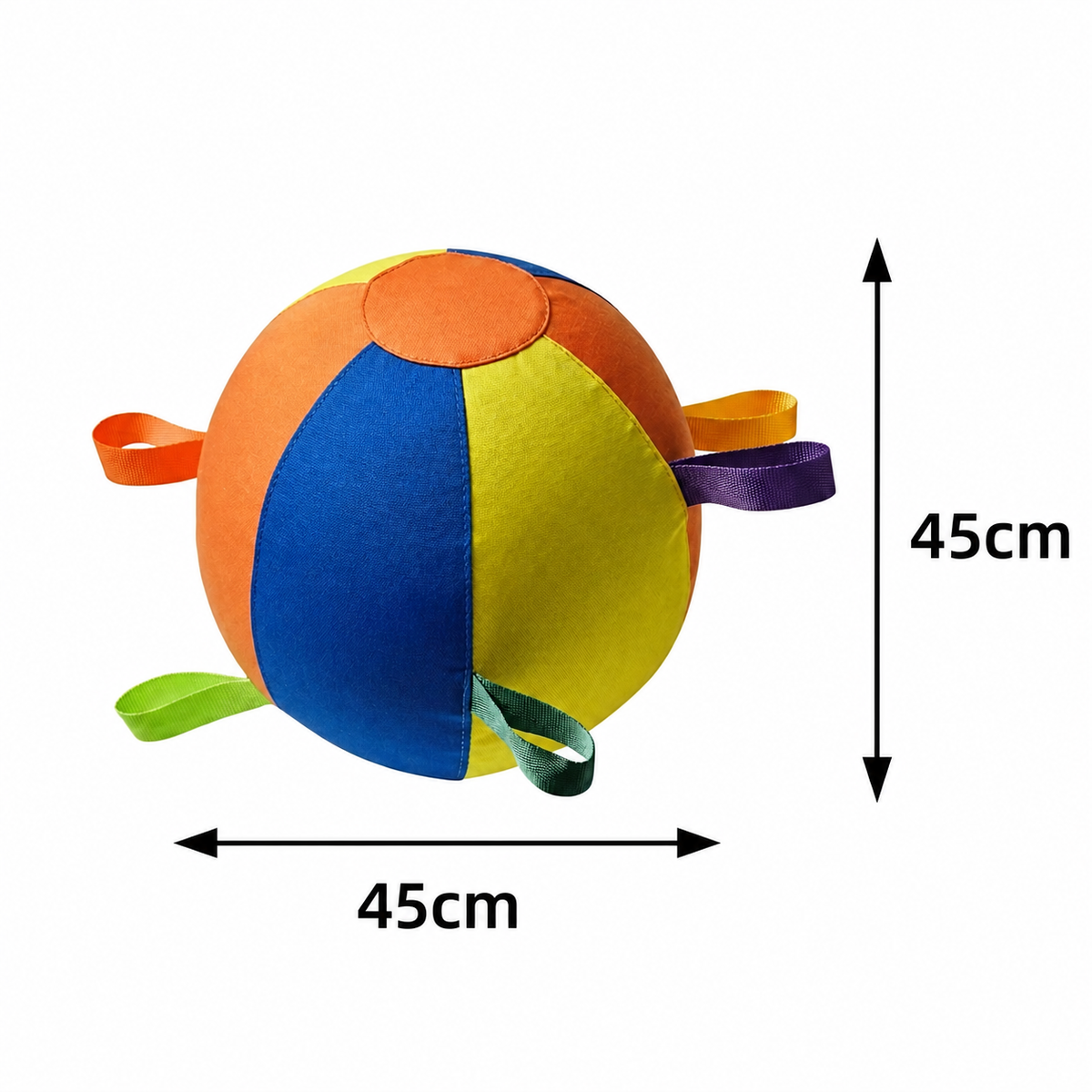 Interactive Colorful Herding Ball with Handles for Dogs – Durable Outdoor Training Toy