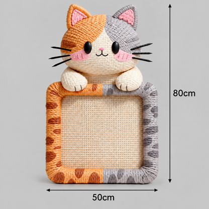 2in1 Woven Self-Adhesive Cat Scratching Mat & Furniture Protector with Interactive Toy