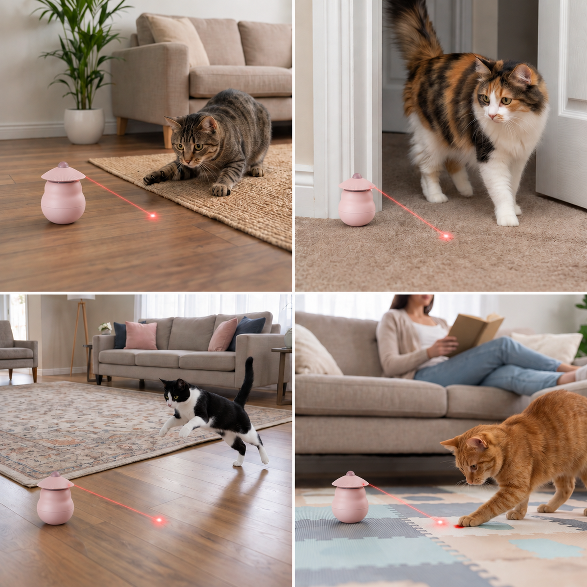 Automatic Motion-Activated Cat Laser Toy