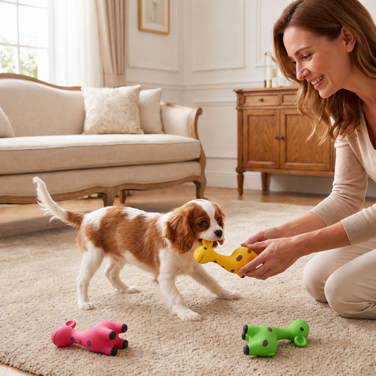 Squeaky Latex Deer Chew Dog Toy