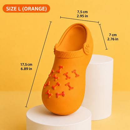 Interactive Squeaky Slipper Dog Chew Toy