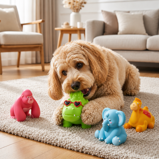 Cute Latex Chew & Squeak Dog Toy