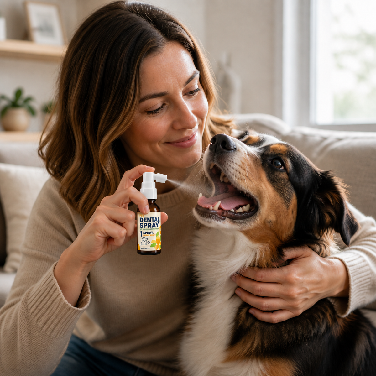 Brushless Tartar Control Dental Spray for Dogs – Helps Reduce Plaque & Freshen Breath