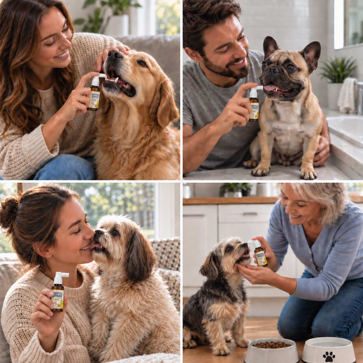 Brushless Tartar Control Dental Spray for Dogs – Helps Reduce Plaque & Freshen Breath