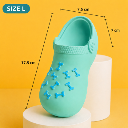 Interactive Squeaky Slipper Dog Chew Toy