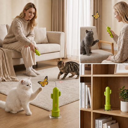 2in1 Automatic Butterfly & Laser Cat Toy