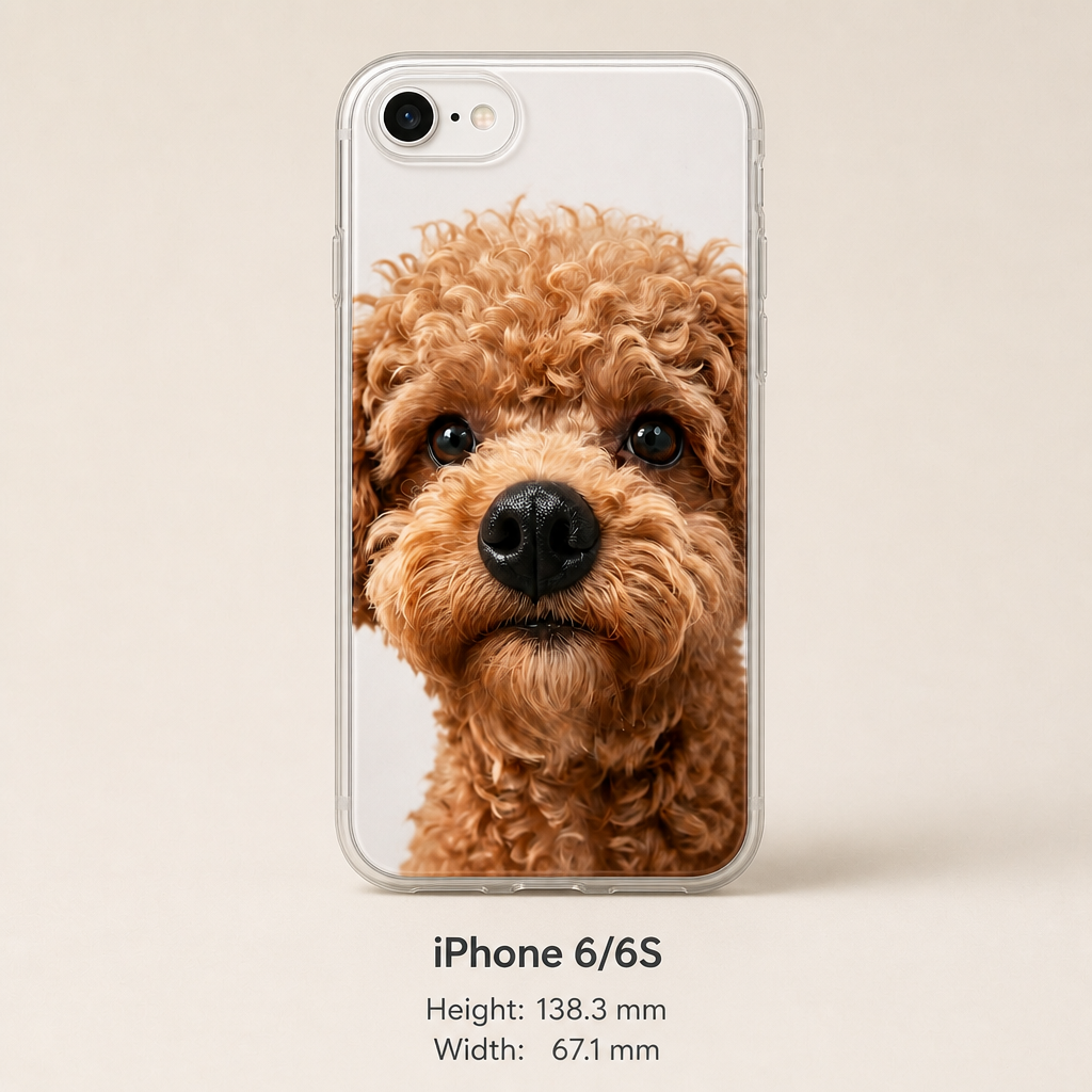 Personalized Pet Photo Phone Case with 3D Squeezable Nose
