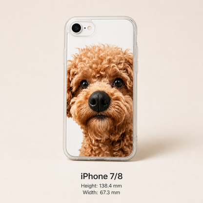 Personalized Pet Photo Phone Case with 3D Squeezable Nose