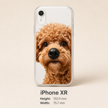 Personalized Pet Photo Phone Case with 3D Squeezable Nose