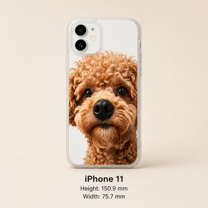 Personalized Pet Photo Phone Case with 3D Squeezable Nose