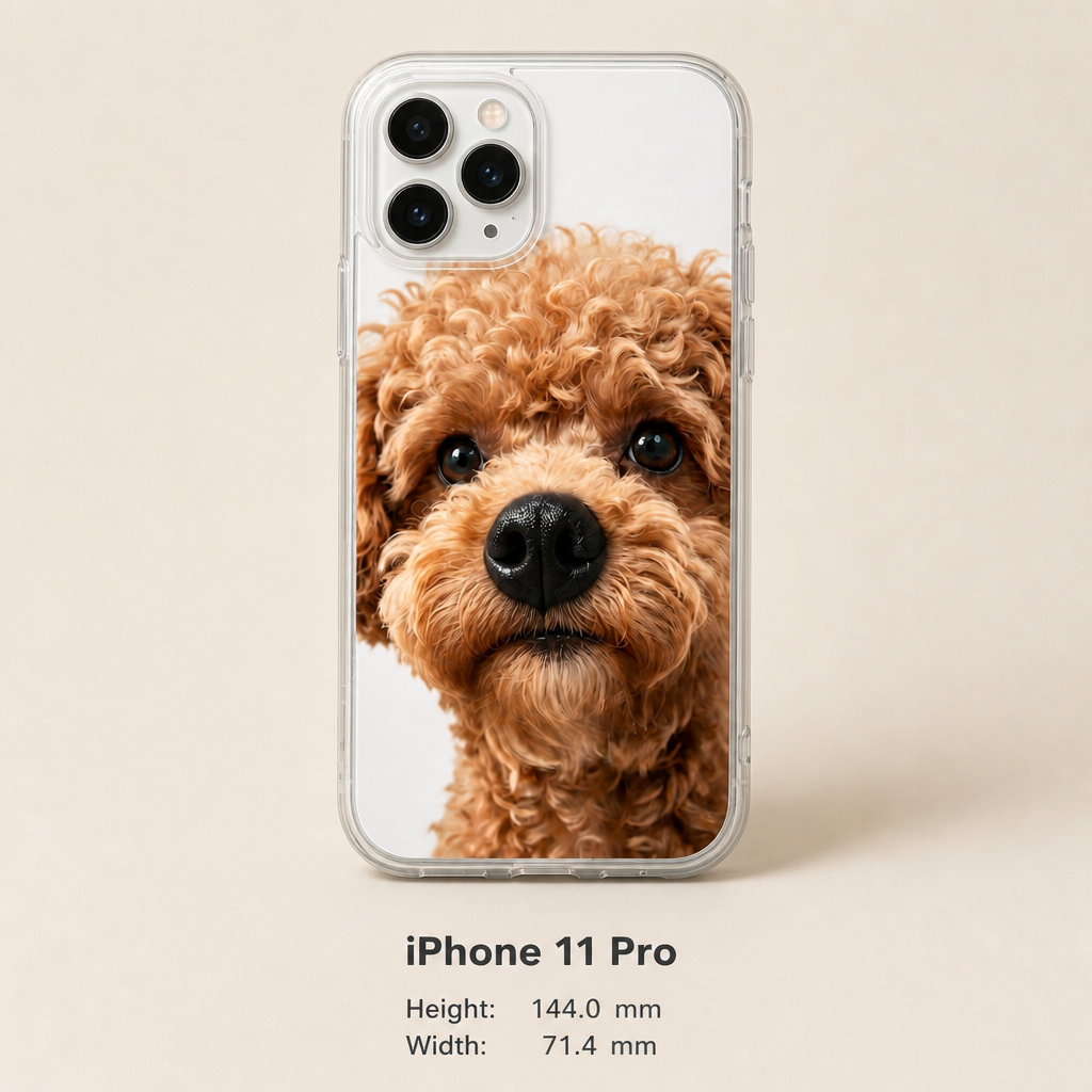 Personalized Pet Photo Phone Case with 3D Squeezable Nose