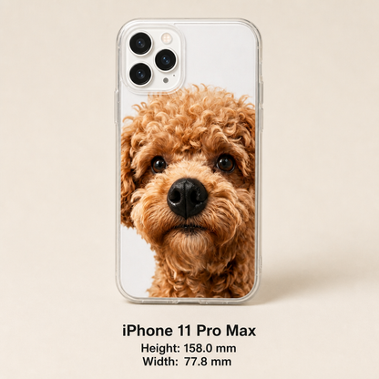Personalized Pet Photo Phone Case with 3D Squeezable Nose