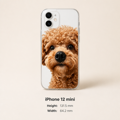 Personalized Pet Photo Phone Case with 3D Squeezable Nose