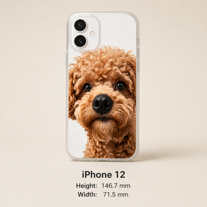 Personalized Pet Photo Phone Case with 3D Squeezable Nose
