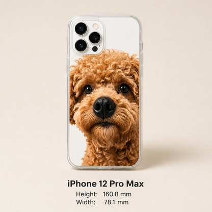 Personalized Pet Photo Phone Case with 3D Squeezable Nose