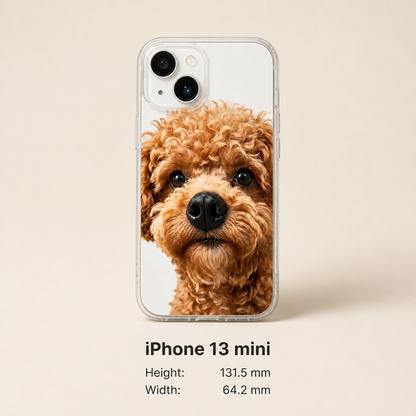 Personalized Pet Photo Phone Case with 3D Squeezable Nose