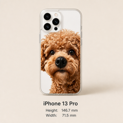 Personalized Pet Photo Phone Case with 3D Squeezable Nose
