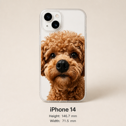 Personalized Pet Photo Phone Case with 3D Squeezable Nose