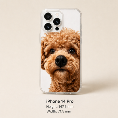 Personalized Pet Photo Phone Case with 3D Squeezable Nose