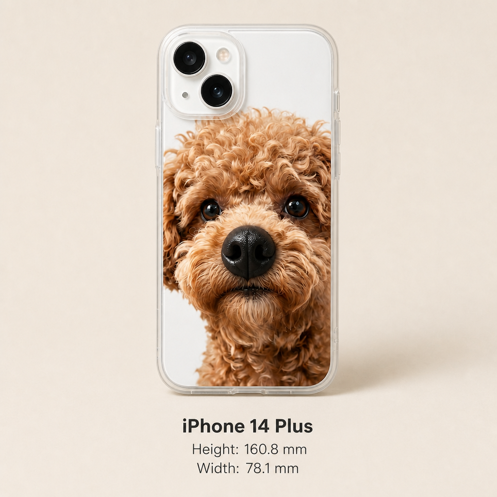 Personalized Pet Photo Phone Case with 3D Squeezable Nose