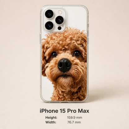 Personalized Pet Photo Phone Case with 3D Squeezable Nose