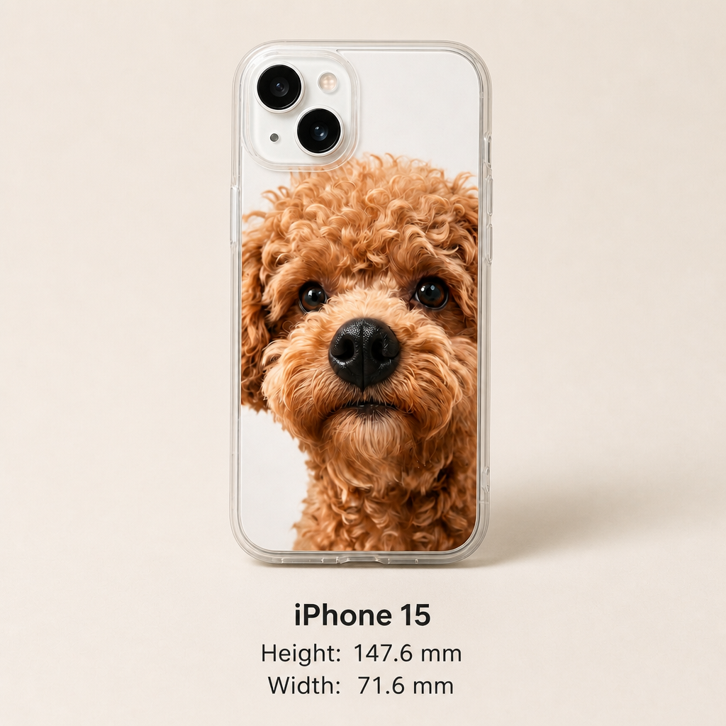 Personalized Pet Photo Phone Case with 3D Squeezable Nose