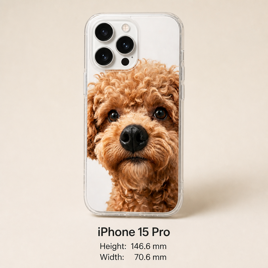 Personalized Pet Photo Phone Case with 3D Squeezable Nose