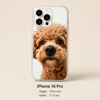 Personalized Pet Photo Phone Case with 3D Squeezable Nose