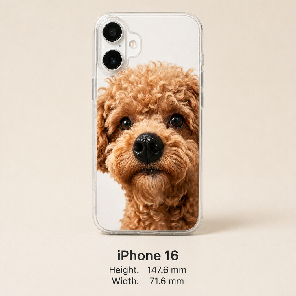 Personalized Pet Photo Phone Case with 3D Squeezable Nose