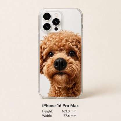 Personalized Pet Photo Phone Case with 3D Squeezable Nose