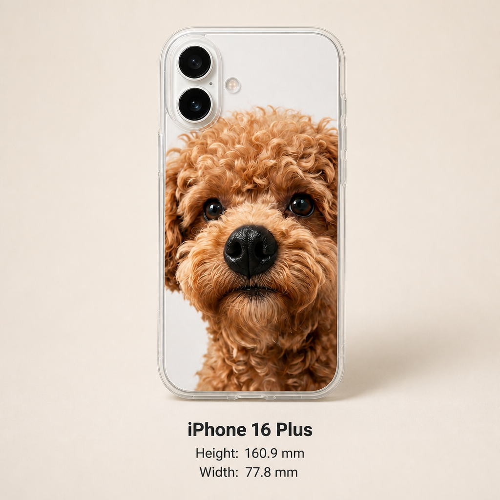 Personalized Pet Photo Phone Case with 3D Squeezable Nose