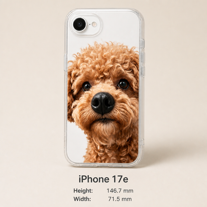Personalized Pet Photo Phone Case with 3D Squeezable Nose