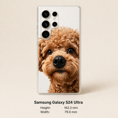 Personalized Pet Photo Phone Case with 3D Squeezable Nose