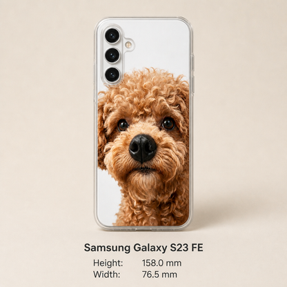 Personalized Pet Photo Phone Case with 3D Squeezable Nose