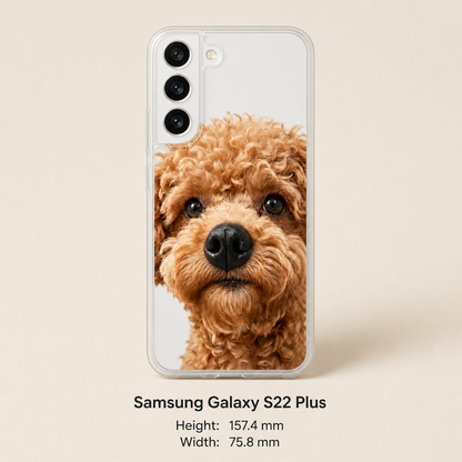 Personalized Pet Photo Phone Case with 3D Squeezable Nose